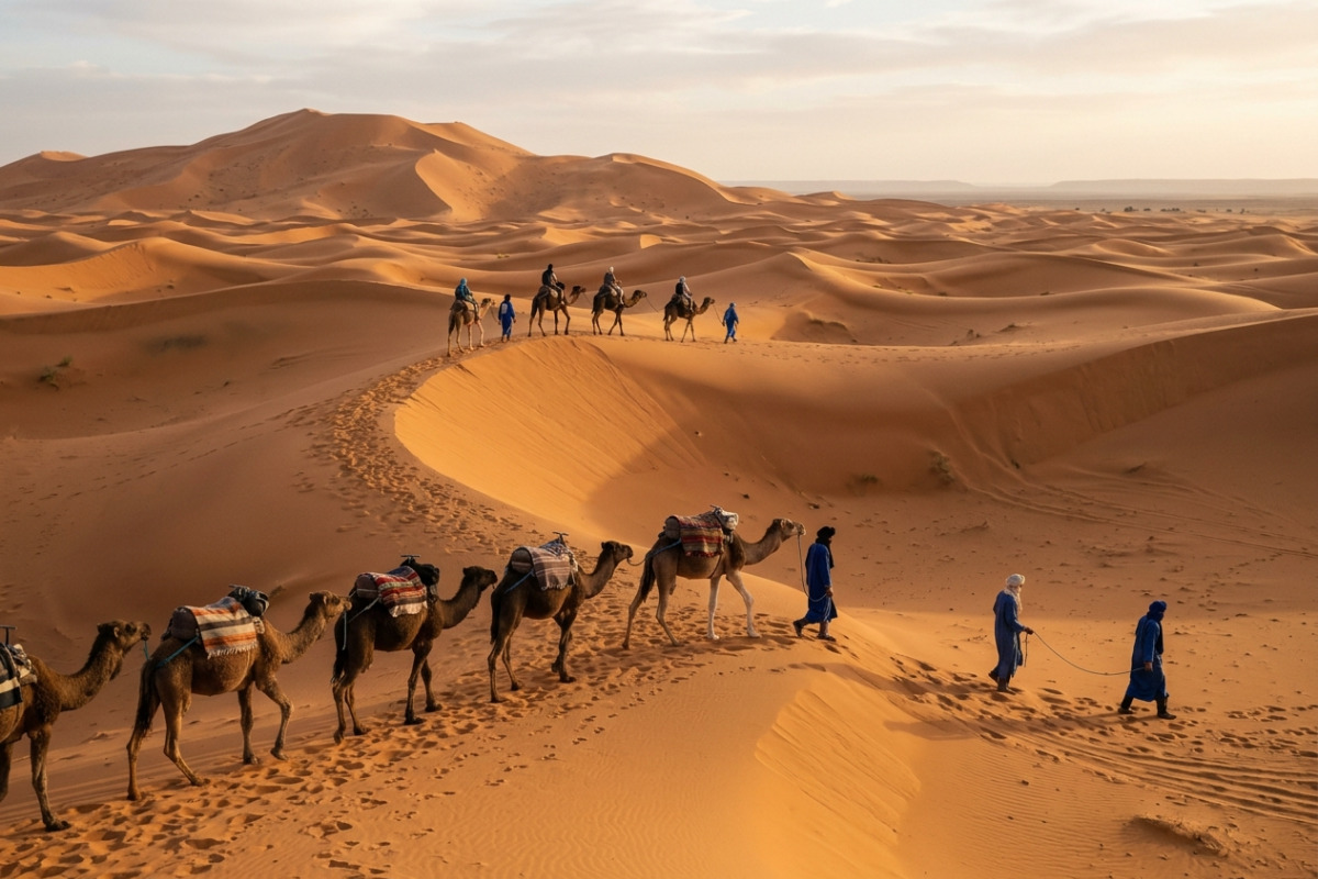 A Unique Perspective on Camel Trekking in the Sahara